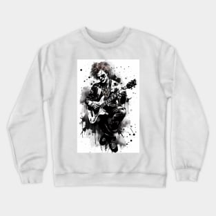 Clown Shredding Guitar Crewneck Sweatshirt